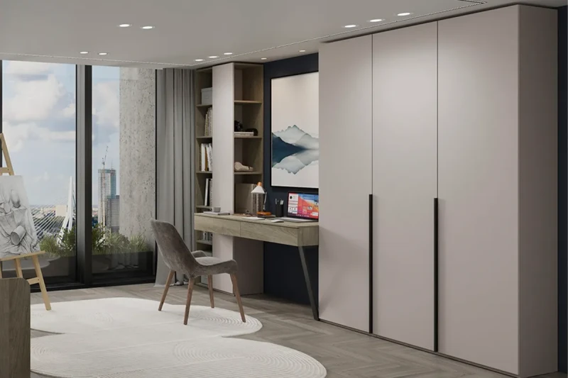 Набор детской мебели Порто №1 ГН-393.101 (Кашемир матовый / Баттл Рок / Кашемир сатин) — Мебель-центр Озерцо