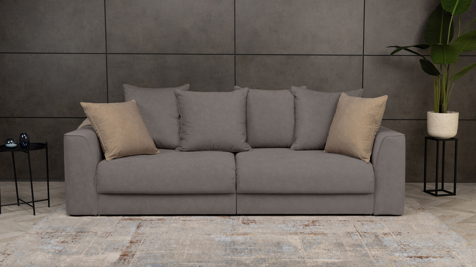 Диван -кровать Monako New, Тк. Galaktika ash 113x256 — купить в Озерце