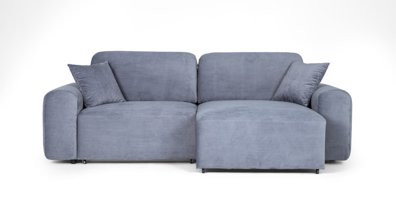 Диван -кровать угловой Raklet ткань Cilium Steel 156x258 — купить в Озерце