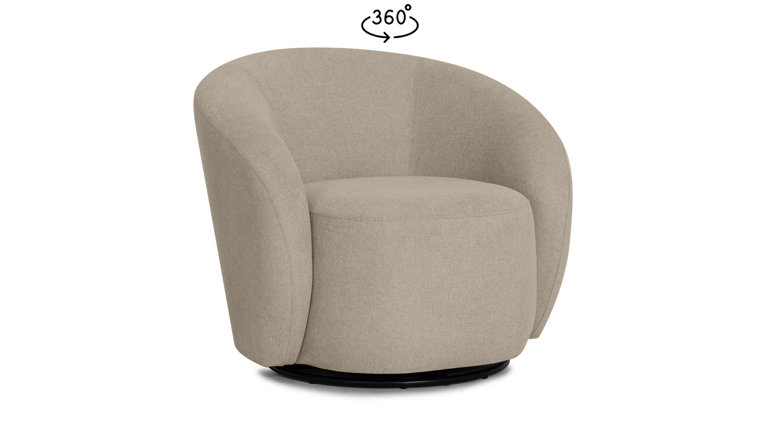 Кресло поворотное Nuage, ткань Forte 03 86x90 — купить в Озерце