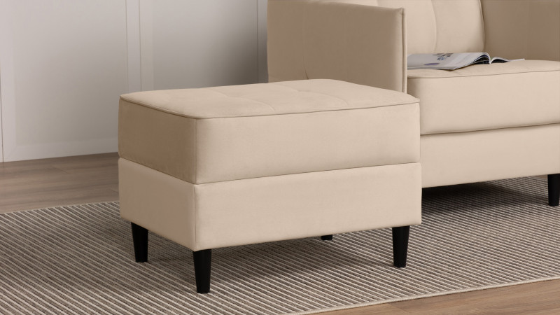 Пуф Amani Pro, Тк. Тк. Casanova Milk 53x68 — купить в Озерце