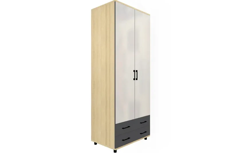 Шкаф для одежды и белья ШК-5007-АС-АМ (Ясень Асахи/Антрацит Матовый) в мебель-центре Озерцо