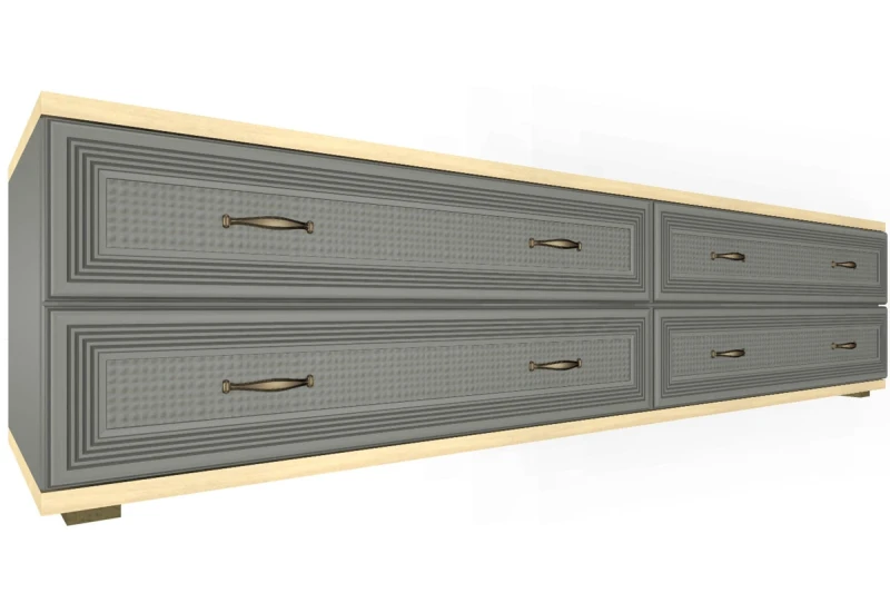 Тумба ТБ-1032-АС-СО (Ясень Асахи/Серый Оникс) — Мебель-центр Озерцо