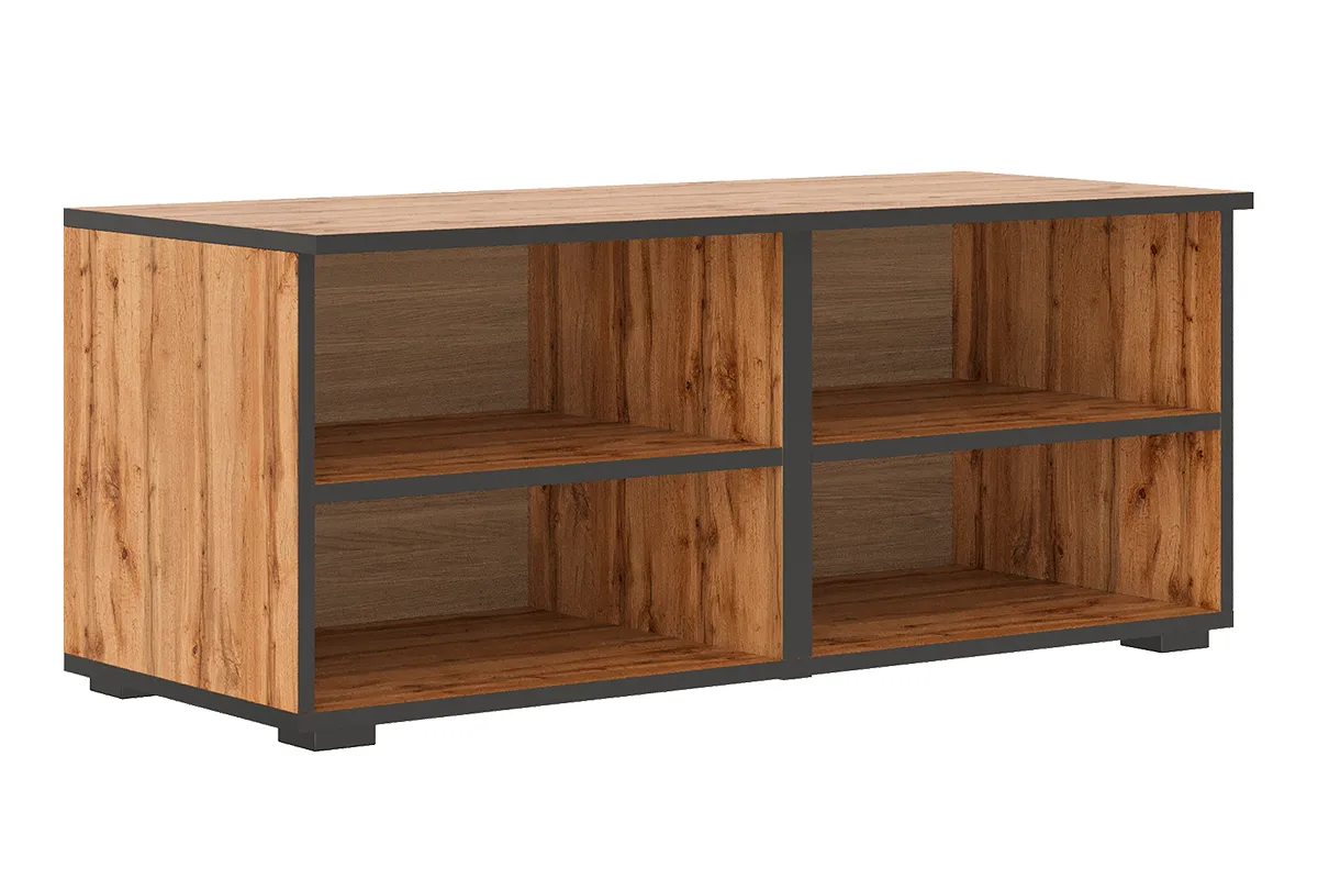 Тумба ТВ Квадро №6 (Дуб вотан / Тальк) — Мебель-центр Озерцо