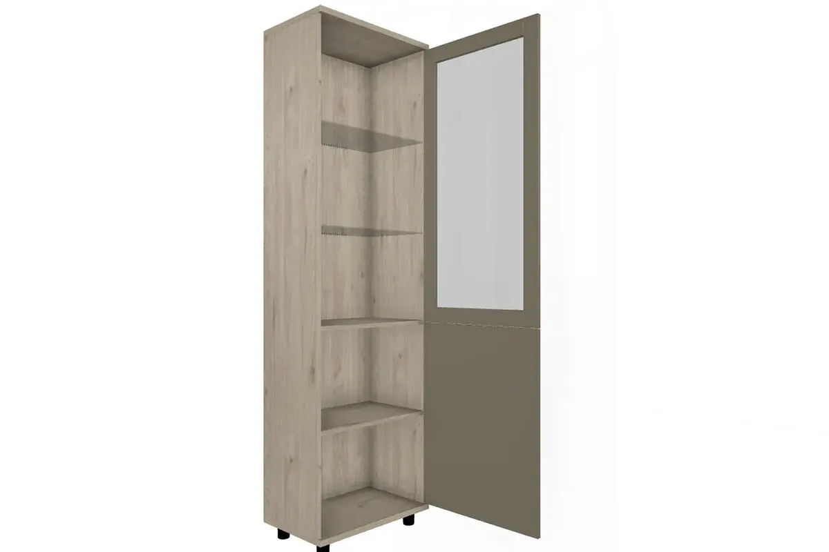 Шкаф многоцелевой ШК-5074-ГС-ЛМ (Гикори Джексон Светлый/Латте Матовый) в мебель-центре Озерцо