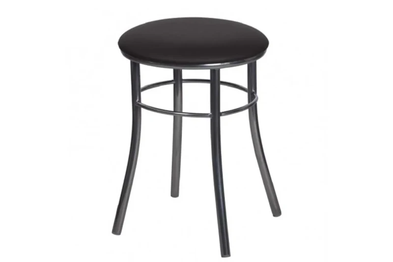 Табурет Асти каркас зеркал., экокожа (Экотекс 3029 шоколад) СРП 014 - купить в Озерце