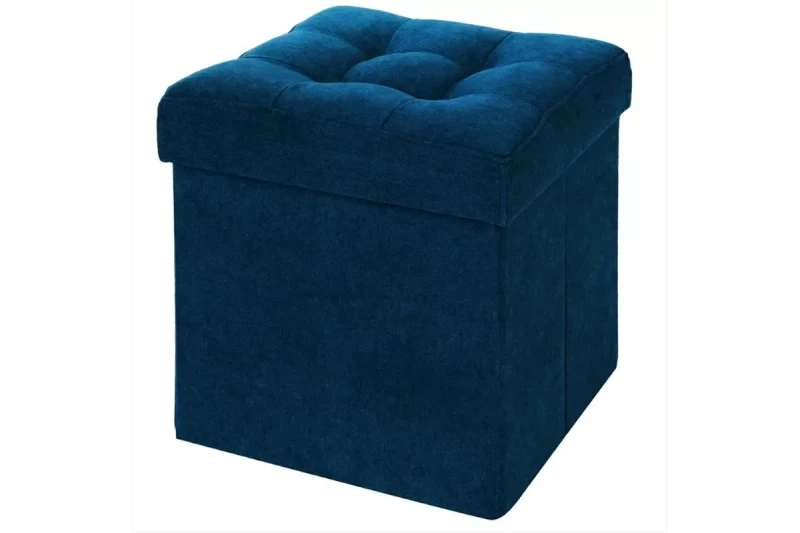 Пуфик складной (Синий велюр) — купить в Озерце
