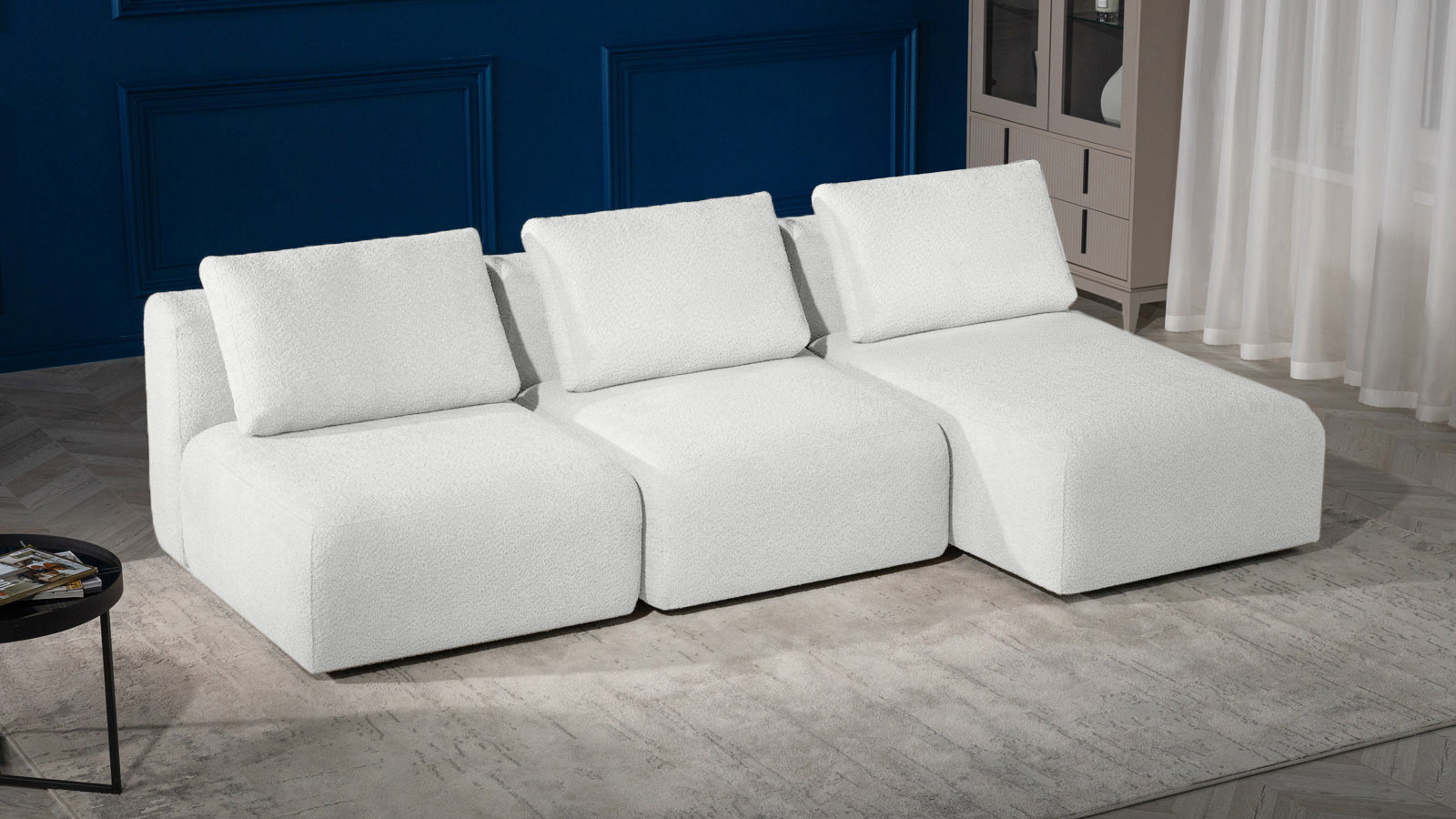 Диван модульный 3-секционный Molto 85+85+125 ткань Soul 900 147x259 — купить в Озерце