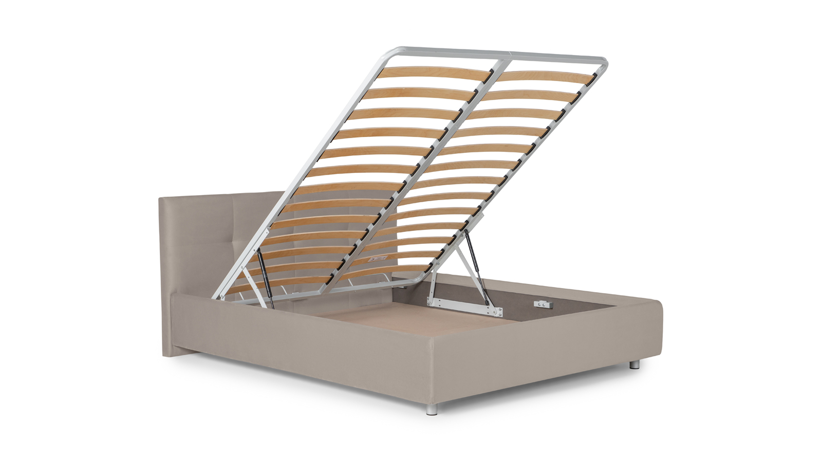 Кровать с ортопедической решеткой Vanessa nova, ткань Sky Velvet 42, 180x200 - купить в Озерце