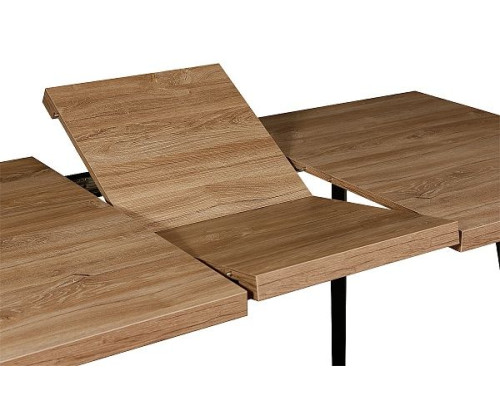 Стол раздвижной Хаген. Дуб канзас / черный - купить в Озерце