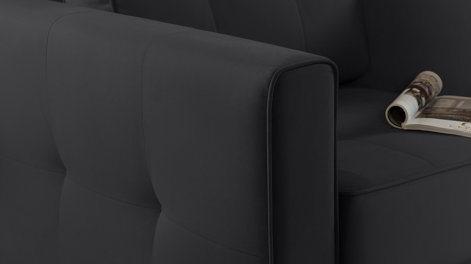 Кресло Amani Pro, Тк. Sky Velvet 38 (подлокотник: 15 см) 89x93.5 — купить в Озерце