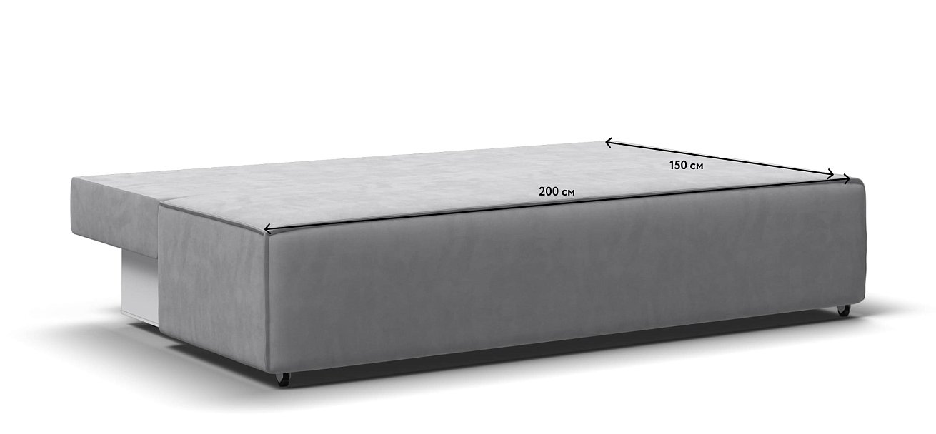 Диван NORD mini велюр Monolit сталь — купить в Озерце