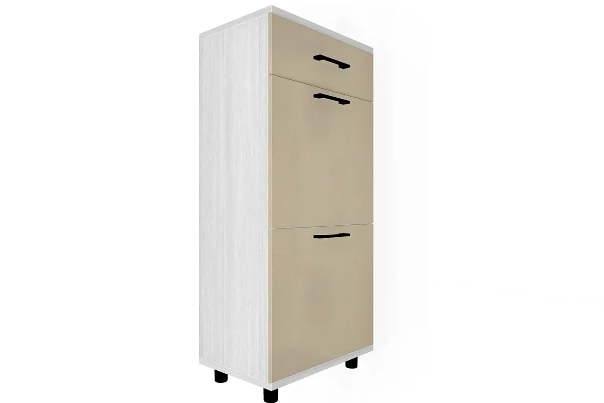 Прихожая Грейс комплект 8 (Снежный Ясень/Кашемир Глянцевый) — Мебель-центр Озерцо