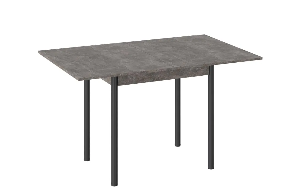 Стол Родос Тип 2 Опора d40 (Черный Муар/Ателье Темный) - купить в Озерце