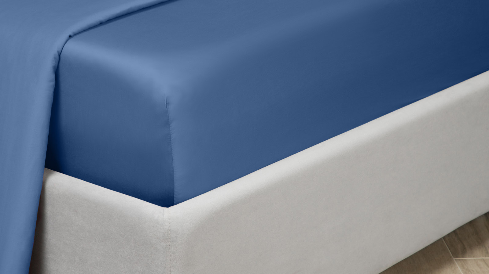 Простынь на резинке Askona Lite Home, цвет Морская глубина 140x200 в мебель-центре Озерцо