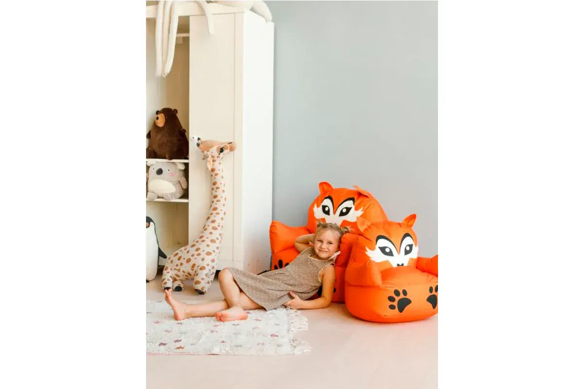 Пуфик Лисичка L Оранжевый — купить в Озерце