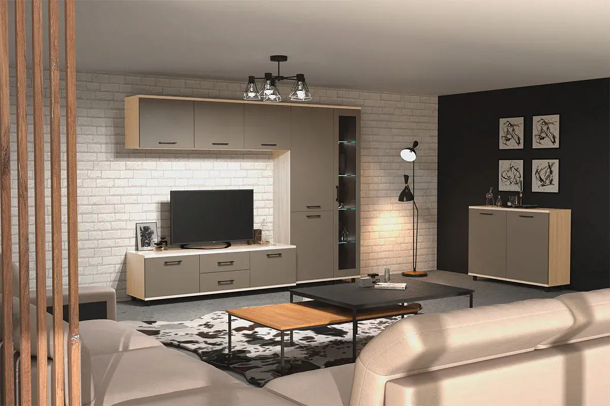 Антресоль АН-5038-АС-ЛМ (Ясень Асахи/Латте Матовый) в мебель-центре Озерцо