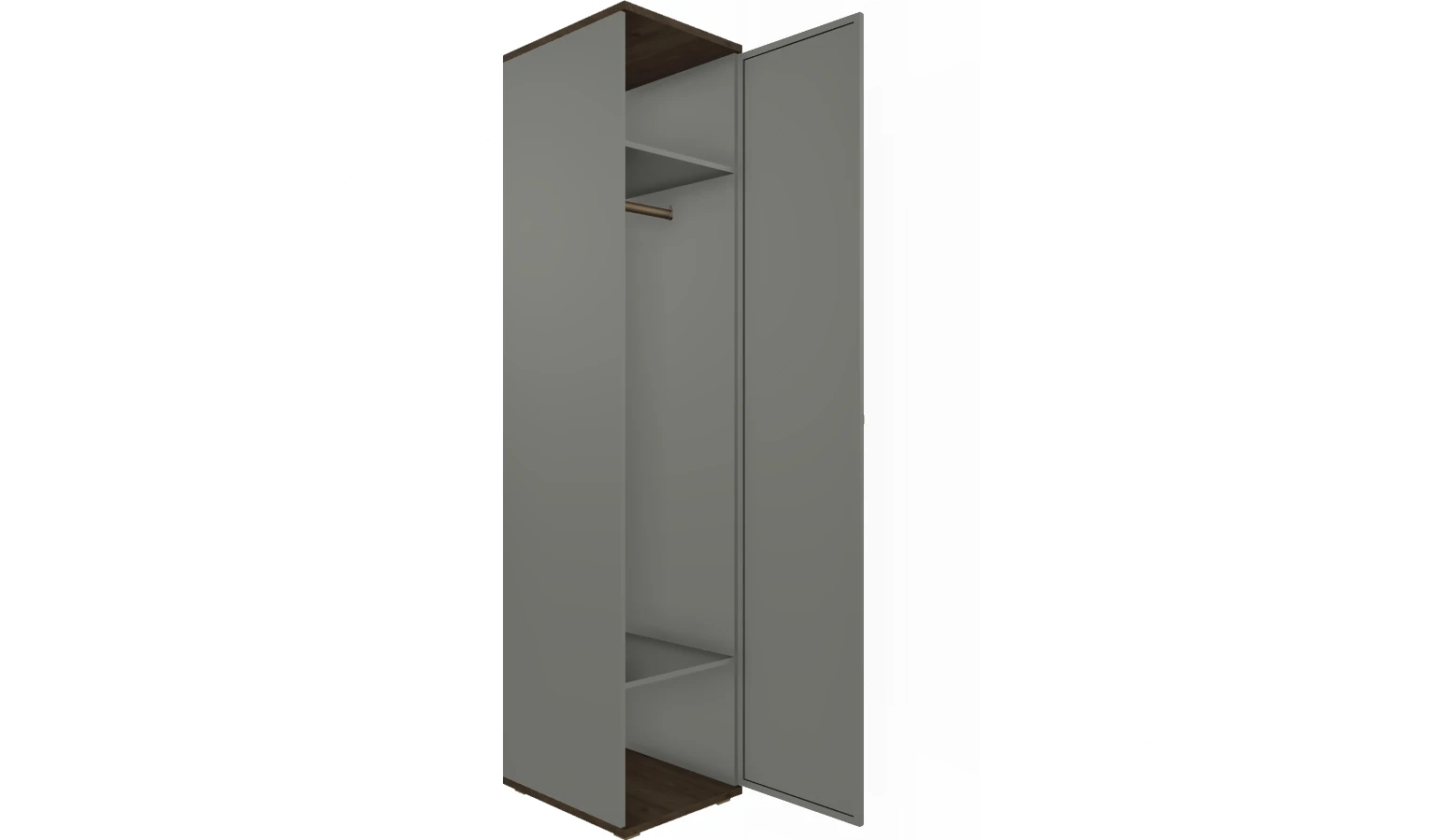 Готовый комплект для спальни СК-1020-ГТ-СО-В (Гикори Джексон Темный/Серый Оникс/Велюр) - купить в Озерце