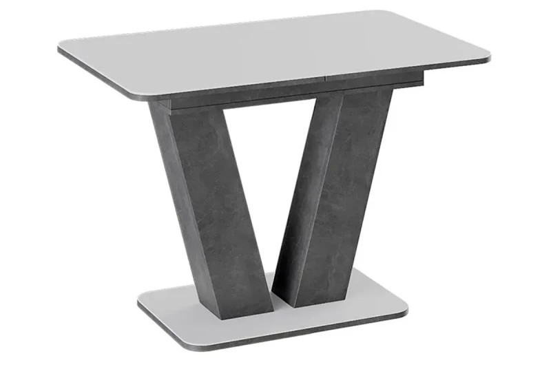 Стол раздвижной Чинзано Тип 1 (Моод темный/Стекло белое матовое) - купить в Озерце
