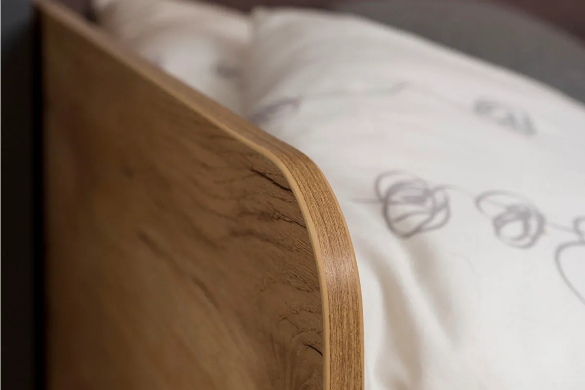 Детская Лойс №3 (Дуб золотистый/Белый/Графит) — Мебель-центр Озерцо