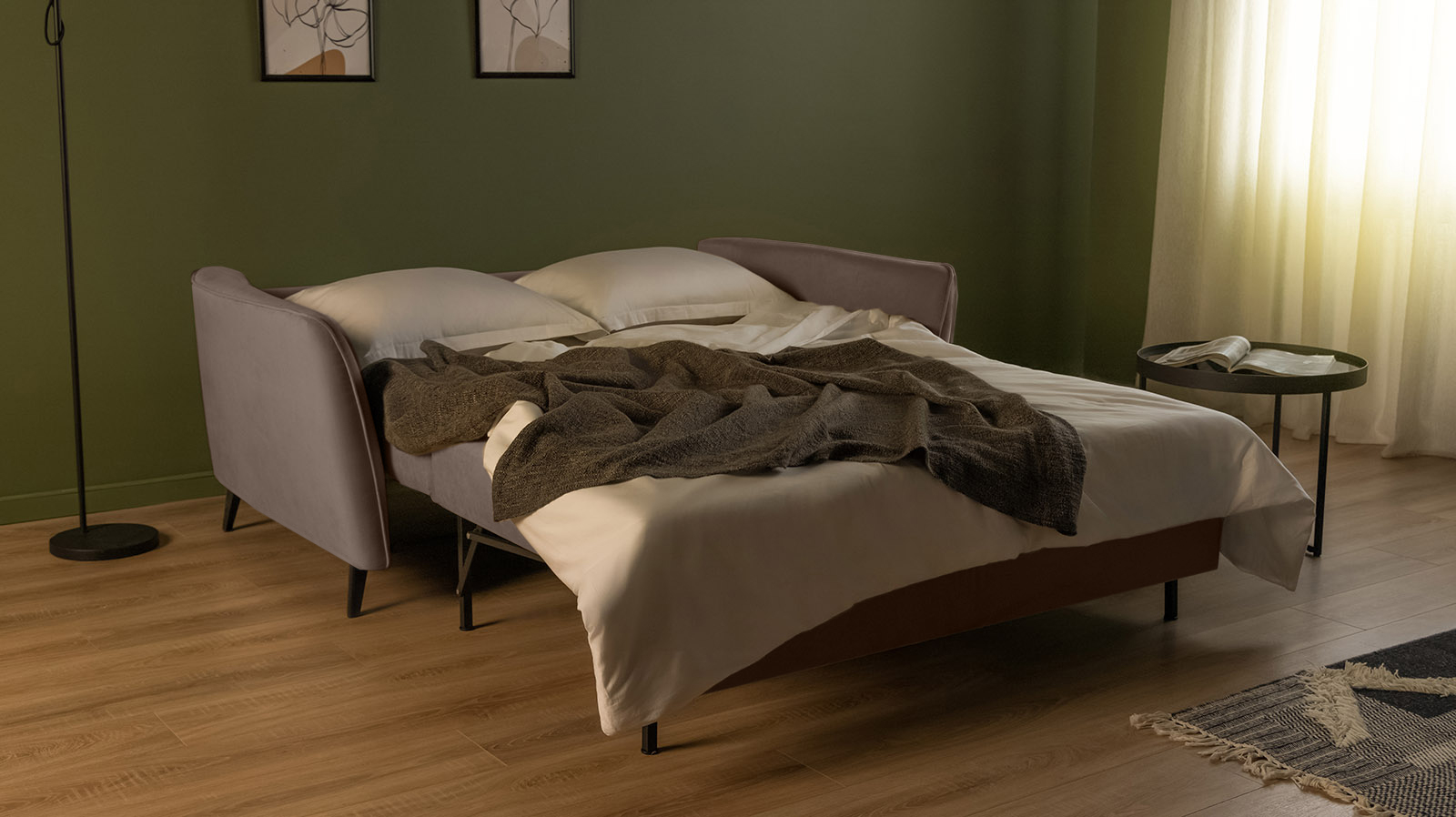 Диван Laguna Mini, ткань Sky Velvet 17 144x201 — купить в Озерце