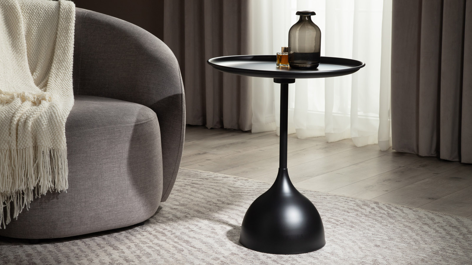 Журнальный столик Mendi, цвет черный 49x49 — купить в Озерце