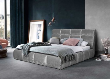 Кровать Елена (сп. место 160х200см., серый) - купить в Озерце