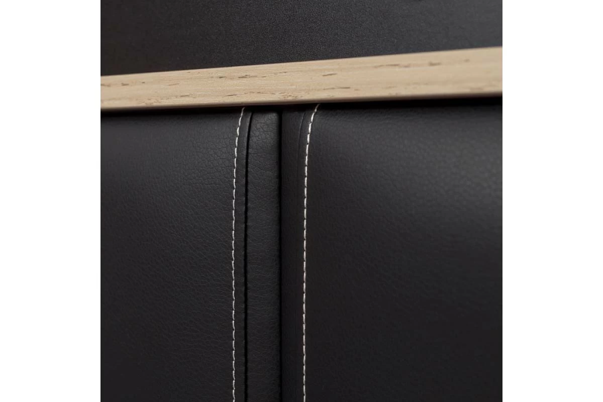 Кровать Nature Люкс 307 с подъемным механизмом 160х200 (Гаскон Пайн/Чёрный) - купить в Озерце