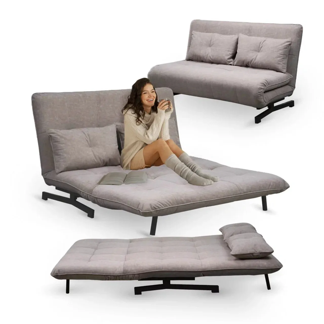Кресло раскладное Нордик 142 тауп — купить в Озерце
