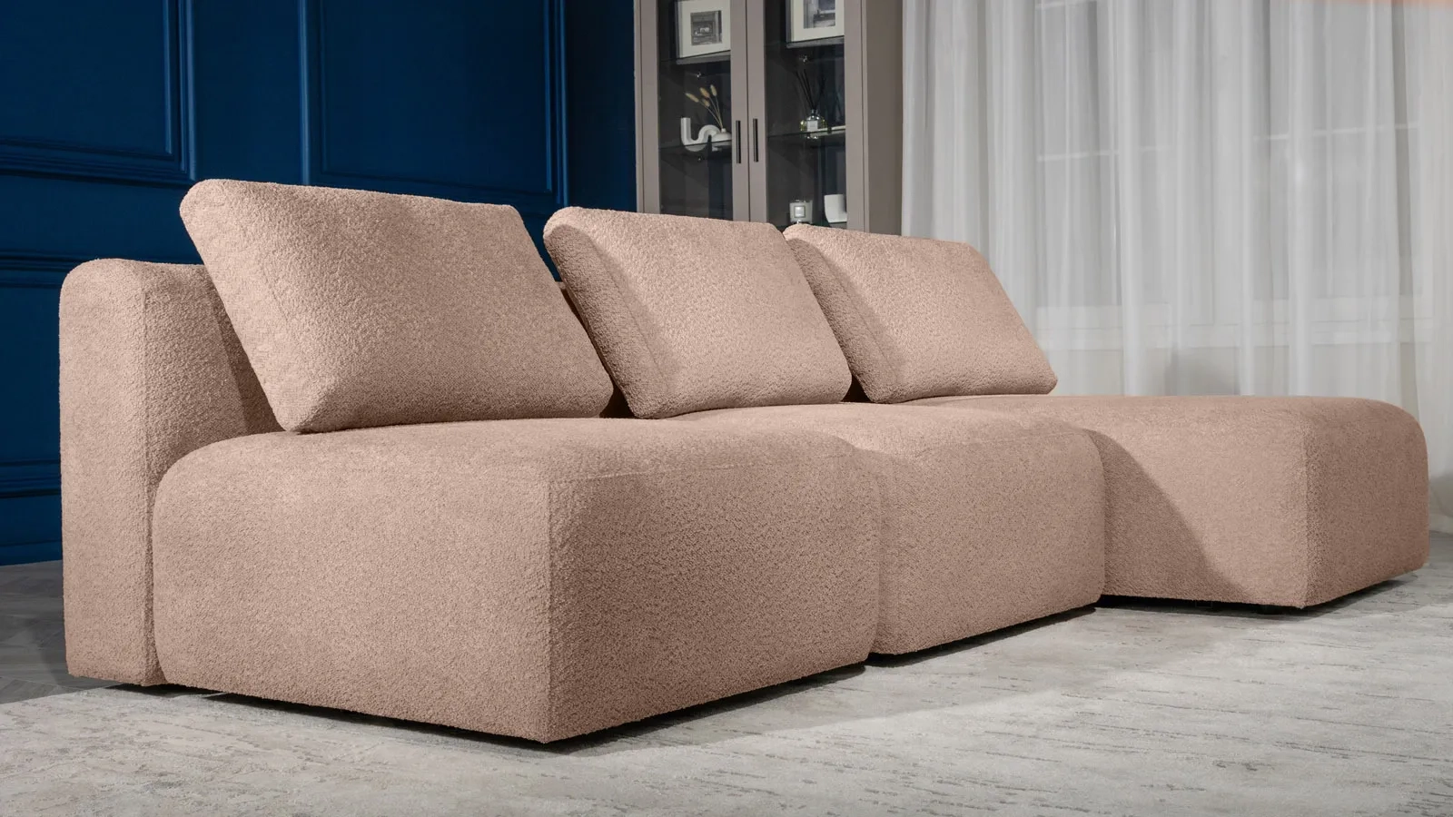 Диван модульный 3-секционный Molto 85+85+125 ткань Soul 292 147x259 — купить в Озерце