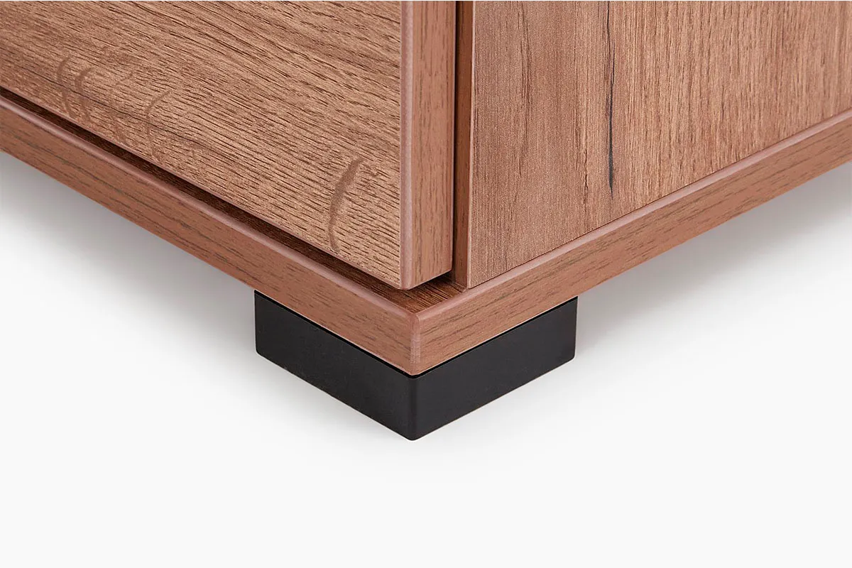 Тумба комбинированная Валери 1 (Дуб Табачный/Чёрный) — Мебель-центр Озерцо