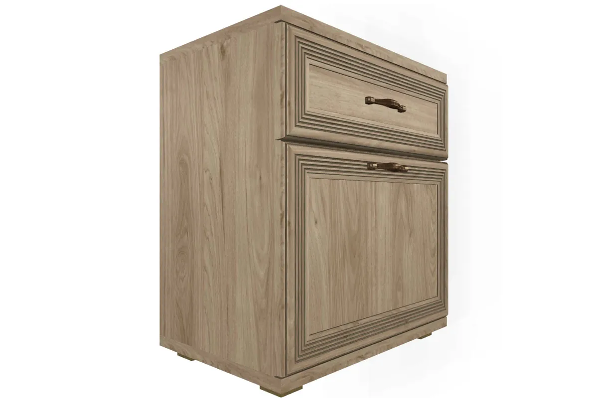 Готовый комплект для спальни СК-1024-ГС-В (Гикори Джексон светлый/Велюр) - купить в Озерце