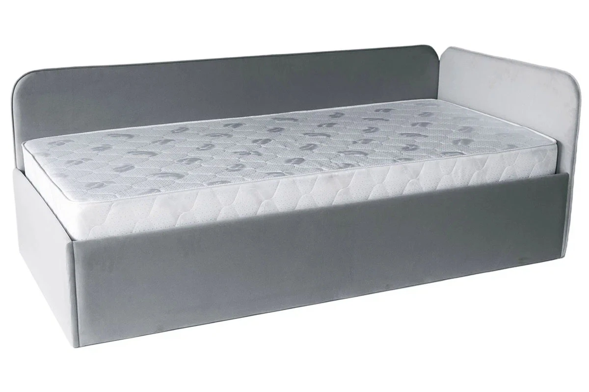 Кровать угловая Джеки с ПМ (122) 90х200 (Светло-серый/Newtone light grey) - купить в Озерце