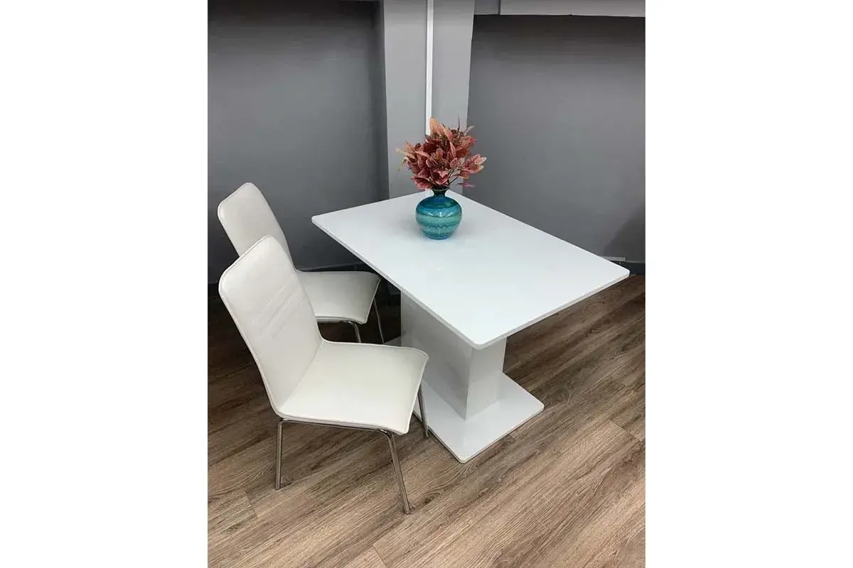 Стол обеденный Diamond тип 1 (1100х750) (Белый глянец) - купить в Озерце