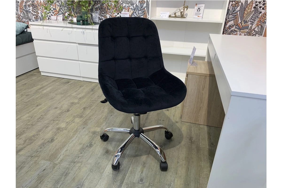 Стул Тоскана-лифт (каркас эмаль/Велюр Velluto 20 черный) СРП-333 — Мебель-центр Озерцо