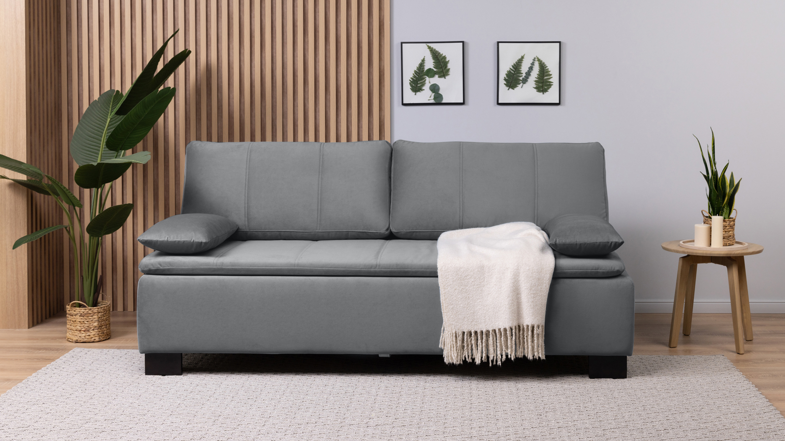 Диван Trenton Sky velvet 16 с коробом для белья 93x200 — купить в Озерце