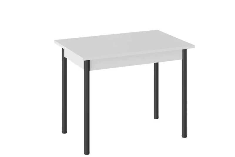 Стол Родос Тип 1 Опора d40 (Черный Муар/Белый) - купить в Озерце