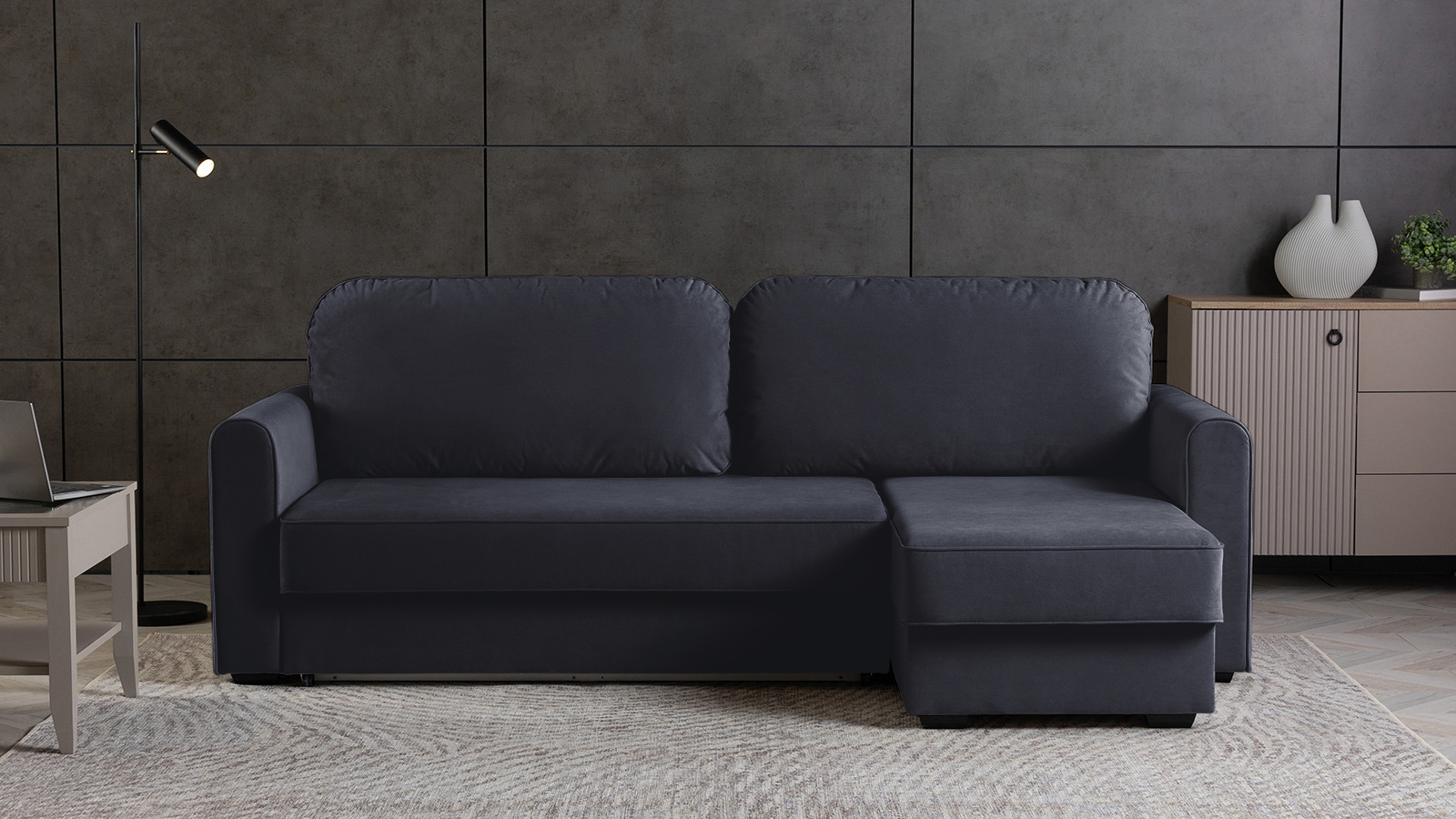 Диван -кровать угловой Magni ткань Casanova Scandy 144x233 — купить в Озерце