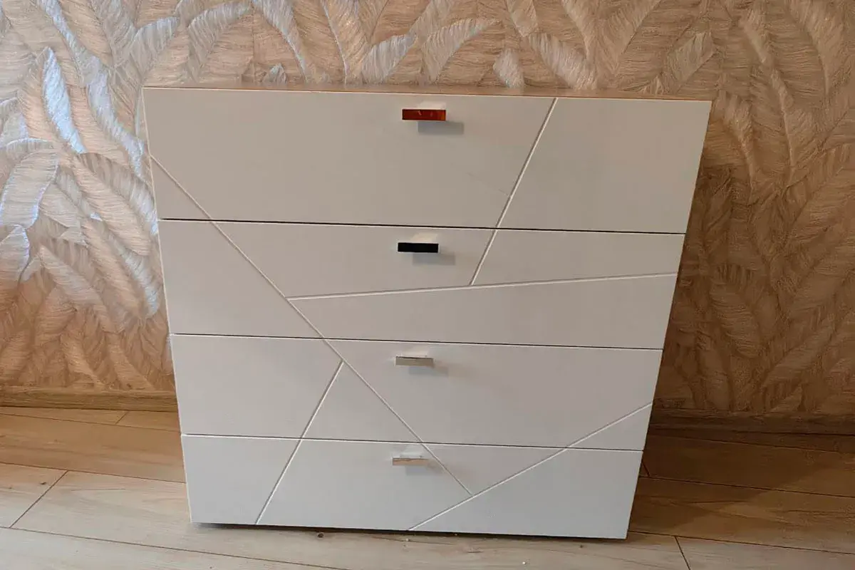 Комод Скайлайн (Белый шагрень) — Мебель-центр Озерцо