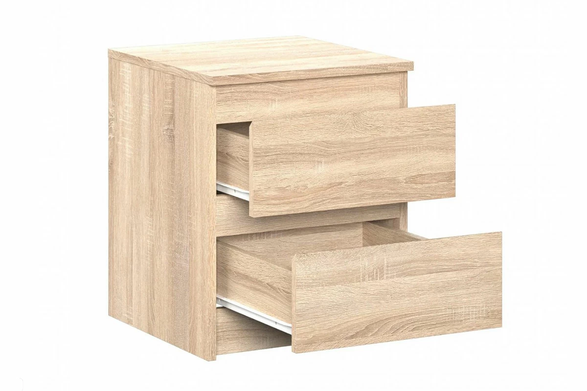Комод Stern Т-1 (16 мм) 2 ящика Дуб Сонома (72674919) — Мебель-центр Озерцо