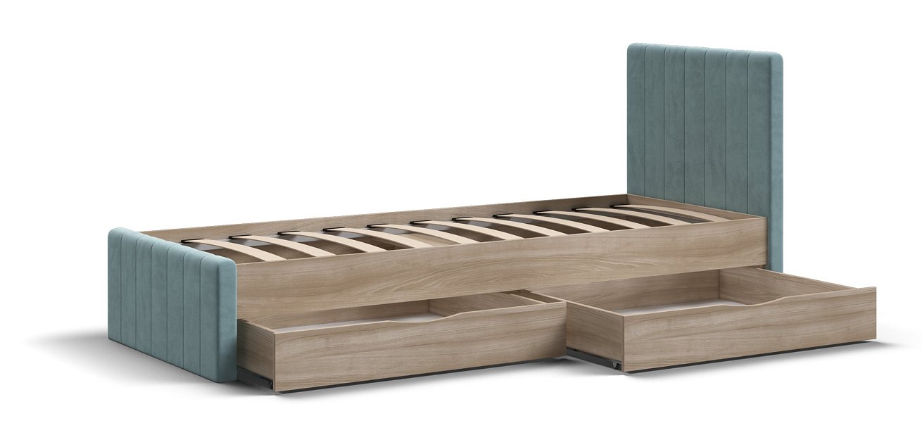 Кровать ЛОФТ Мини Сонома, MONOLIT аква - купить в Озерце