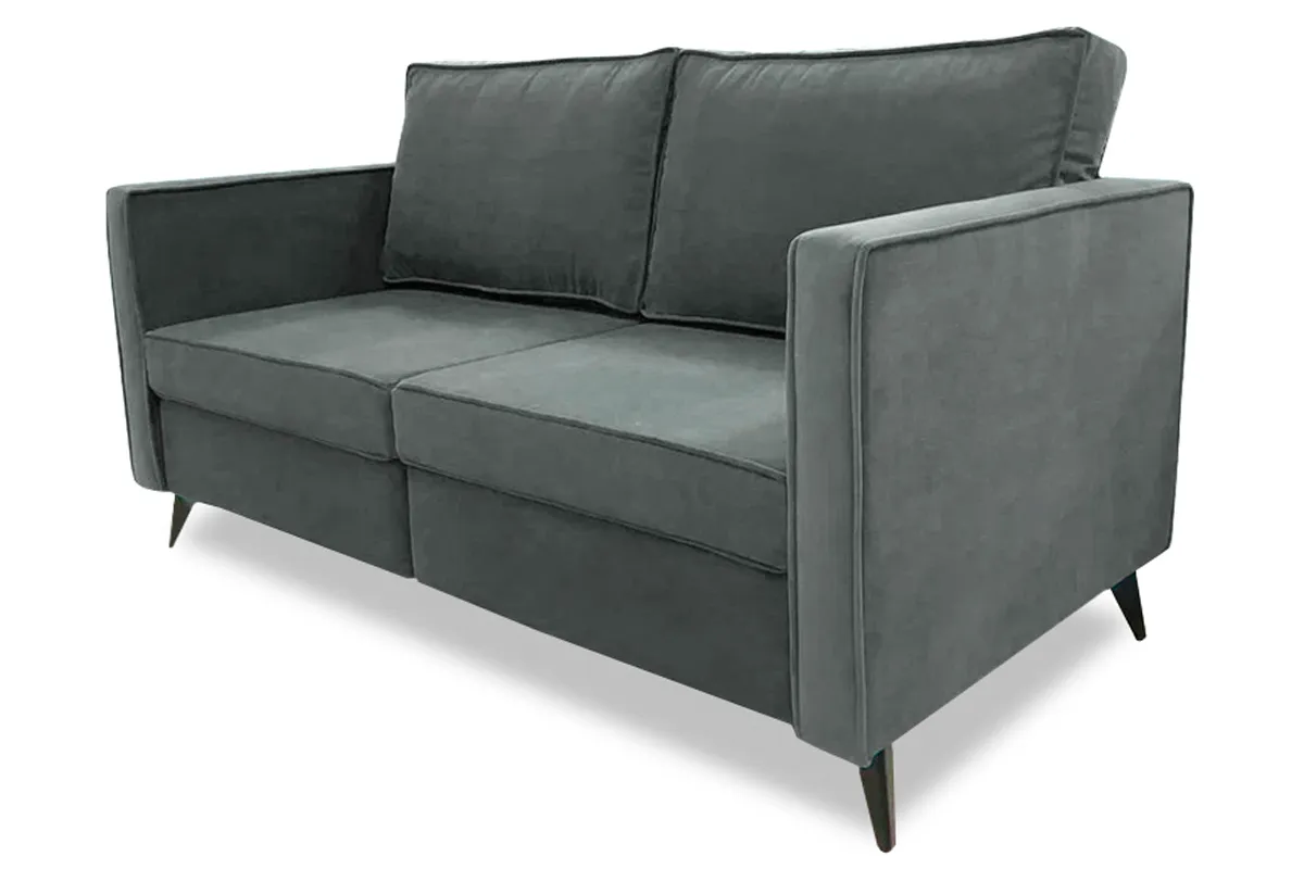 Диван прямой WINGS-3  (Набивные подушки/Кант/ППУ) Тексопарк Сlever asphalt — купить в Озерце