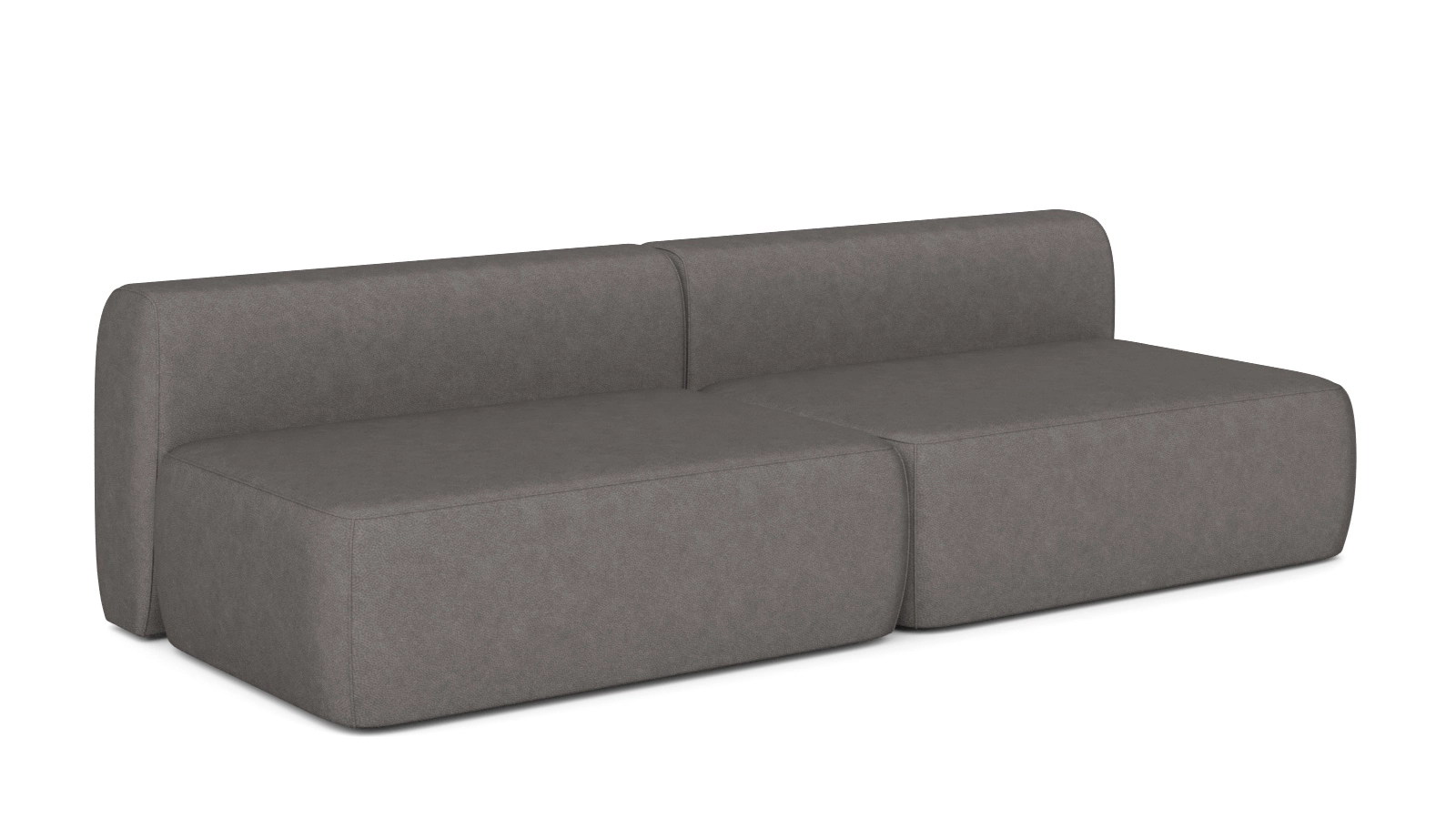 Диван модульный 2-секционный Molto 125+125 Тк. Galaktika ash 107x252 — купить в Озерце