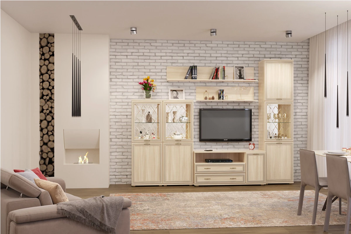 Шкаф ШК-1050 (Ясень Асахи) в мебель-центре Озерцо