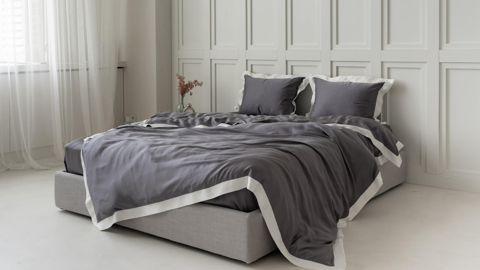 Постельное белье Exclusive Five Stars Graphite 200x220 в мебель-центре Озерцо