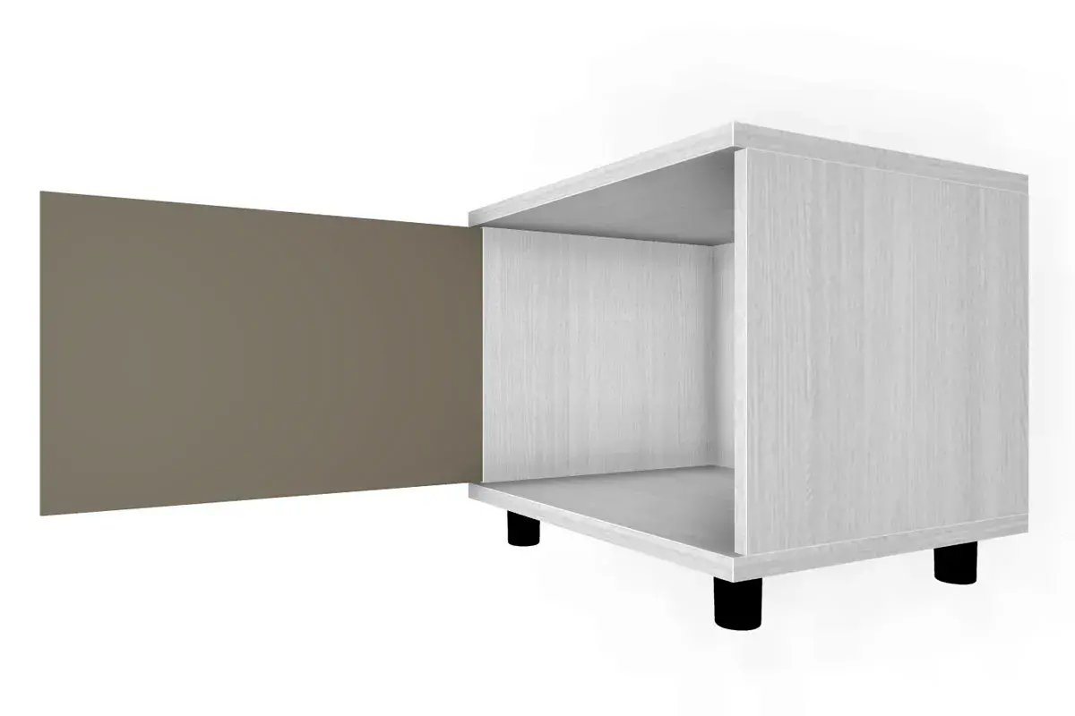 Тумба ТБ-5036-СЯ-ЛМ (Снежный Ясень/Латте Матовый) — Мебель-центр Озерцо