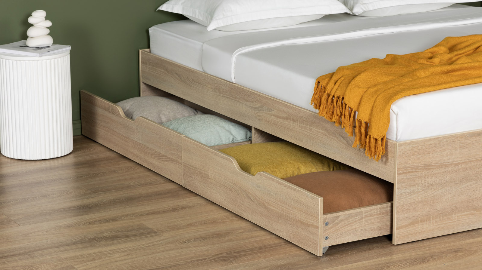 Кровать Prima, цвет: Дуб Бардолино натуральный 160x200 - купить в Озерце