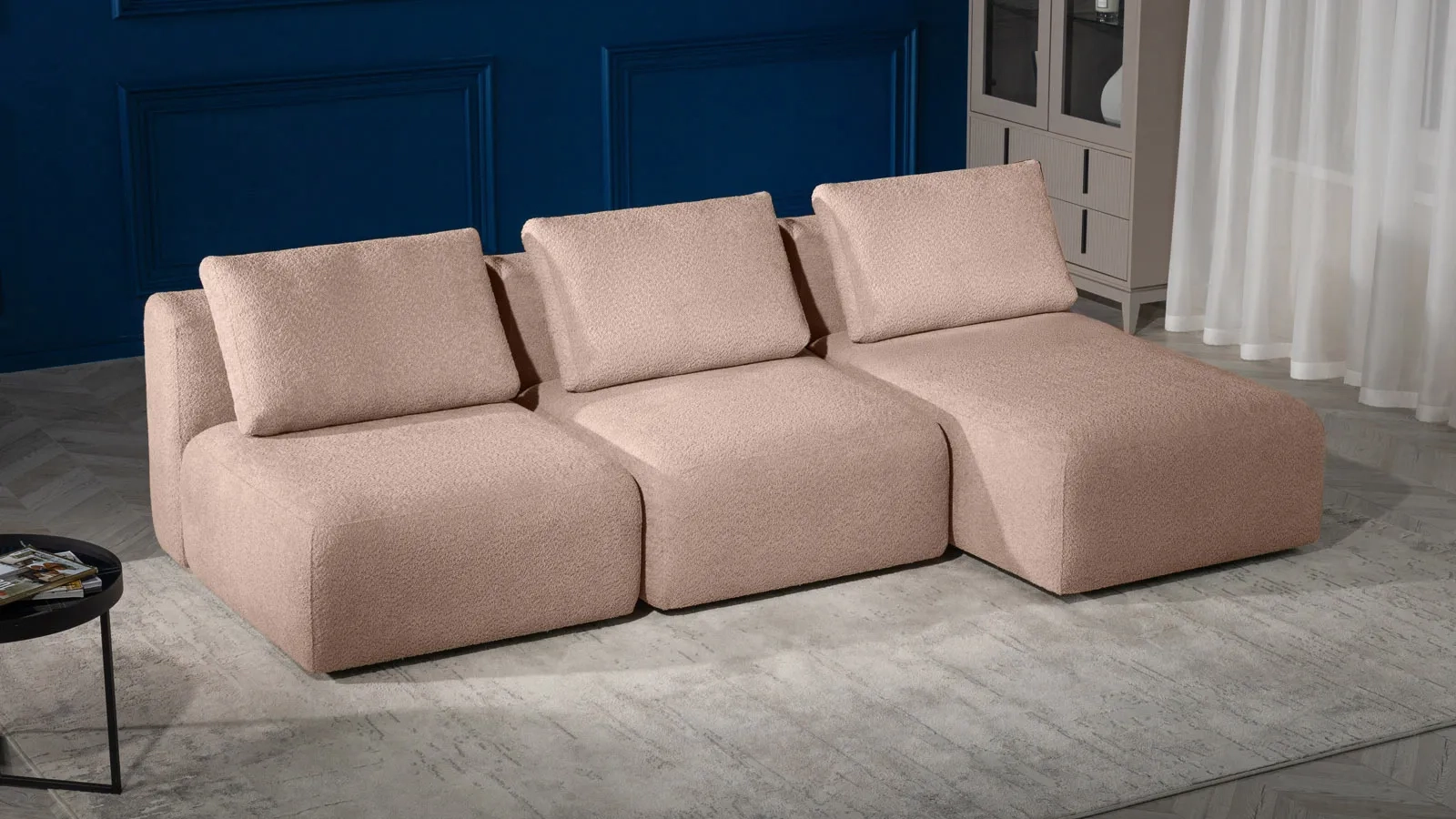 Диван модульный 3-секционный Molto 85+85+125 ткань Soul 292 147x259 — купить в Озерце