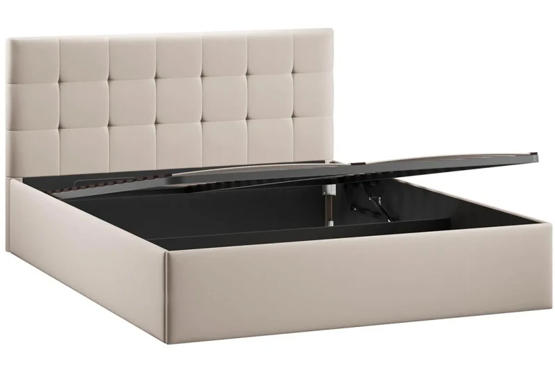 Кровать Джоли с ПМ 160х200 Тип 1 (Велюр/Confetti Cream) - купить в Озерце