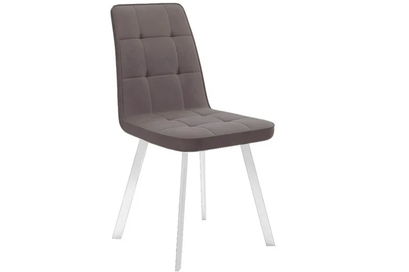 Стул Рони (Белый муар/Микровелюр BRENDY Latte) - купить в Озерце